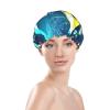 Abstract Science Chemistry Print Shower Cap, Shower Cap for Women Reusable, Waterproof Bath Cap,Quick Drying Bath Hair Cap view 3