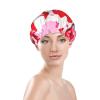Lovers Day Print Shower Cap, Shower Cap for Women Reusable, Waterproof Bath Cap,Quick Drying Bath Hair Cap view 3