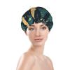 Christmas Tree Print Shower Cap, Shower Cap for Women Reusable, Waterproof Bath Cap,Quick Drying Bath Hair Cap view 3