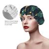 Christmas Tree Print Shower Cap, Shower Cap for Women Reusable, Waterproof Bath Cap,Quick Drying Bath Hair Cap view 4