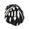 Black & White Stripe Print Shower Cap, Shower Cap for Women Reusable, Waterproof Bath Cap,Quick Drying Bath Hair Cap view 2