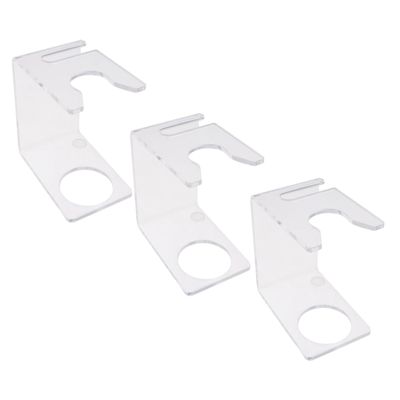 DOITOOL 3pcs Brush Holder Hanging Shave Brush Stand for Men's Shaving Kit Transparent Design for Easy Drying and Organization for Daily Use