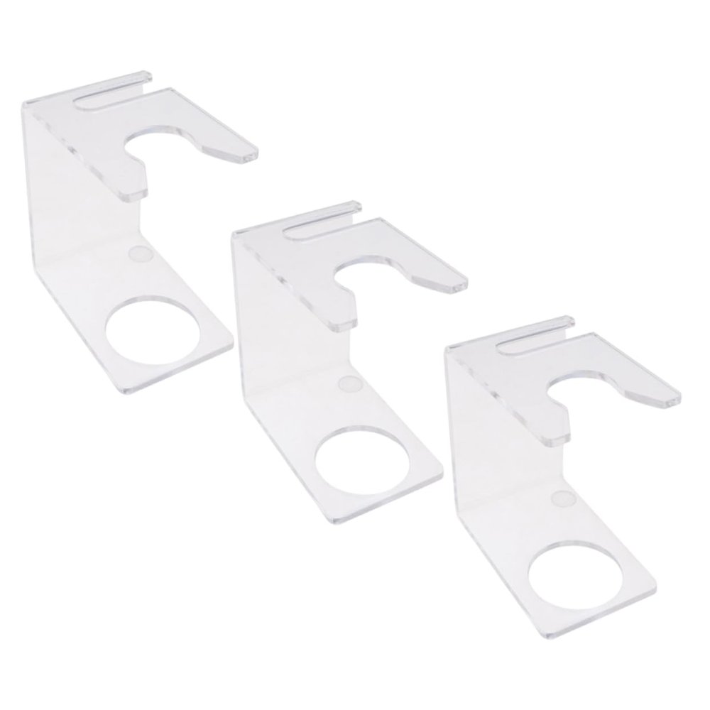 DOITOOL 3pcs Brush Holder Hanging Shave Brush Stand for Men's Shaving Kit Transparent Design for Easy Drying and Organization for Daily Use