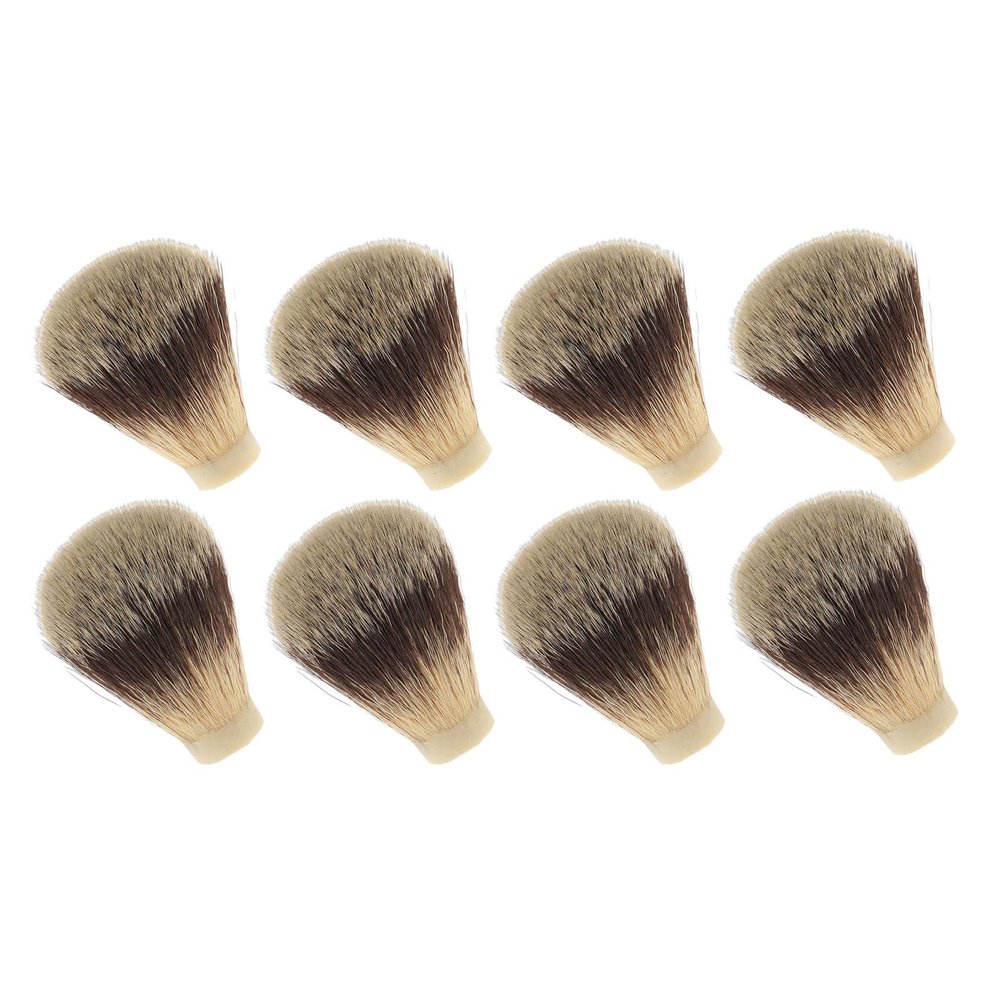Amagogo Facial Beard Shaving Brush Head Knots for DIY Man Beard Salon Hair Brush Handle Hairdressing Hair Removal Tools