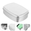 NOLITOY 6pcs Aluminum Case for Soap Bar Holder Take Out Containers Lids Makeup Case Smell Containers view 3