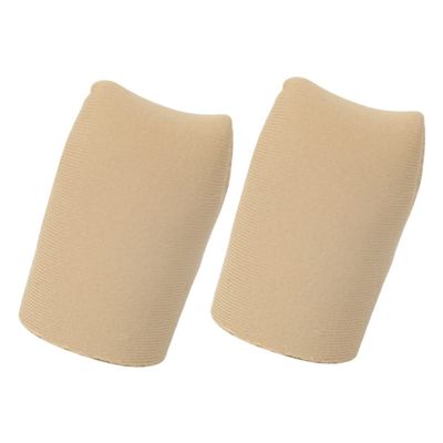 Ipetboom 2pcs Breathable Toe Protectors Silicone Toe Sleeves for Pain Relief Moisture Control and Friction Reduction Soft Cover and Corns Skin Color