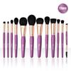XO Glam 12Pcs Purple Passion Makeup Brush Set Premium Synthetic Blending Buffer Powder Eye Shading Eyeshadow Pencil Foundation Highlighter Cosmetics Brushes view 4