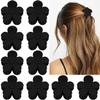 ATODEN Small Black Flower Claw Clips for Thin Fine Hair - 10Pcs Matte Tiny Jaw Clips, Cute Hair Accessories Gifts for Women Girls view 1