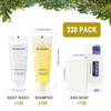 120pcs Bulk Bar Soap Mini Travel Size bundle with 100pcs Travel Size Body Wash and 100pcs Hotel Shampoo Travel Size Bulk view 2