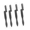 balacoo 4pcs Foldable Eyebrow Comb Stainless Steel Teeth Plastic Handle Travel-friendly Makeup Tool for Separated Brows Easy to Use view 1