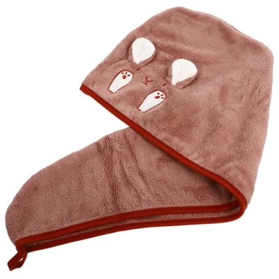 balacoo 1pc Hair Fast Drying Towel Wrap for Women Water Absorbent Hat for Quick Drying Lightweight and Portable Hair Care for Travel Gym and Home Use