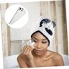 balacoo Quick Dry Hair Drying Towel Wrap for Women Super Absorbent Coral Fleece Bathing Hat Lightweight Turban for Fast Hair Care for Daily Use at Home Travel view 2