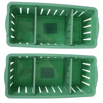 Angoily 2pcs European Style Makeup Travel Case Makeup Organizer Cosmetics Storage Container for Women Portable Divided Bag Hollow Baffle and Wide Handles Sturdy Base