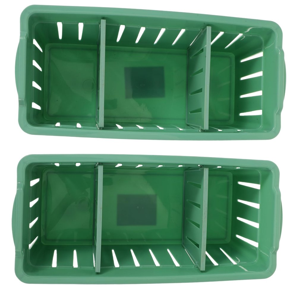 Angoily 2pcs European Style Makeup Travel Case Makeup Organizer Cosmetics Storage Container for Women Portable Divided Bag Hollow Baffle and Wide Handles Sturdy Base