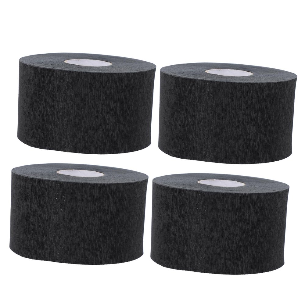 FRCOLOR 4rolls Stretchy Neck Protection Paper for Hairdressing Neck Strips Comfortable and Adhesive for Salon Haircuts Per
