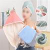 2PCS Double Layer Coral Velvet Quick Drying Hair Cap, Double-Layer Thickened Water-Absorbent Drying Hair Towel Shower Cap (2pcs-A,One Size) view 3