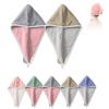 2PCS Double Layer Coral Velvet Quick Drying Hair Cap, Double-Layer Thickened Water-Absorbent Drying Hair Towel Shower Cap (2pcs-B,One Size) view 1