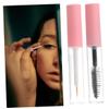 Beaupretty Empty Mascara Tubes and Eyeliner Bottles Refillable Lash Containers with Pink Caps for Women Portable Makeup Storage Leakproof Design Pack view 4