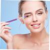 Angoily Silicone Makeup Brush Set 6 Piece Makeup Applicator Soft Purple Brushes Beauty Tools for Women Non-soaking Easy to Cle view 2