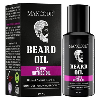 Beard Oil - For Nourishment & Strengthening Beard - No Harmful Chemicals - 60Ml