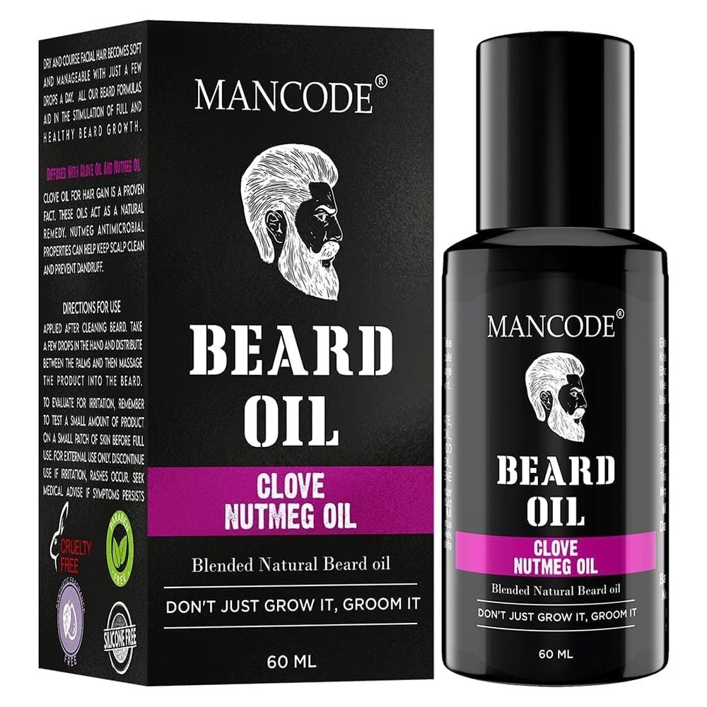 Beard Oil - For Nourishment & Strengthening Beard - No Harmful Chemicals - 60Ml