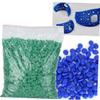Balacoo 1 Pack 450pcs Jewlery Jewelry Making Wax Mold Wax Beads Jewelry Making Beads Silver and Copper Universal, Blue view 4
