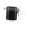 Angoily 1pc Eyelash Glue Storage Container Sealed Black Jar Activated Carbon for Glue Preservation Convenient and for Eyelash Extensions Easy to Use view 2