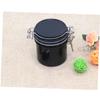 Angoily 1pc Eyelash Glue Storage Container Sealed Black Jar Activated Carbon for Glue Preservation Convenient and for Eyelash Extensions Easy to Use view 3