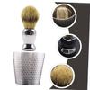 DOITOOL 3sets Men's Shaving Brush Bowl Soap Bowl and Soft Bristle Beard Brush for Home and Barber Shop Grooming for Father's Day and Birthdays view 2