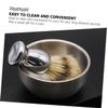 DOITOOL 3sets Men's Shaving Brush Bowl Soap Bowl and Soft Bristle Beard Brush for Home and Barber Shop Grooming for Father's Day and Birthdays view 3