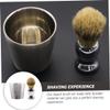 DOITOOL 3sets Men's Shaving Brush Bowl Soap Bowl and Soft Bristle Beard Brush for Home and Barber Shop Grooming for Father's Day and Birthdays view 4