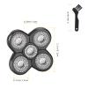 1 PCS Head Shaver Replacement Blades,Valentines Day Gifts for Him Mens Husband Dad - Birthday Gift Ideas for Dad, 5-Blade Shaver Heads for Bald and Face Hair with Cleaning Brush view 2