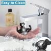 1 PCS Head Shaver Replacement Blades,Valentines Day Gifts for Him Mens Husband Dad - Birthday Gift Ideas for Dad, 5-Blade Shaver Heads for Bald and Face Hair with Cleaning Brush view 4