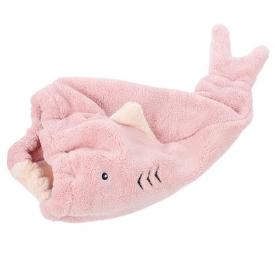 DOITOOL Cartoon Coral Fleece Hair Drying Towel Hat Absorbent Shower Cap for Boys and Girls Quick Dry Hair Wrap Elastic Band Soft Comfortable Design for Easy Use for Bath after Swimming