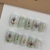 CHRISK Hand worn nail art patches fake nails nail patches flower fake nails (Color : A, Size : L) view 3