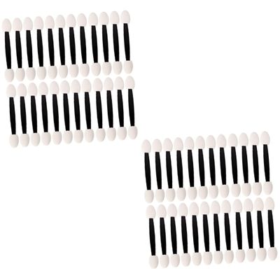 Angoily 2pcs Professional Eyeshadow Sponge Applicators Makeup Tool Double-ended Brushes for Women Easy to Apply Blend