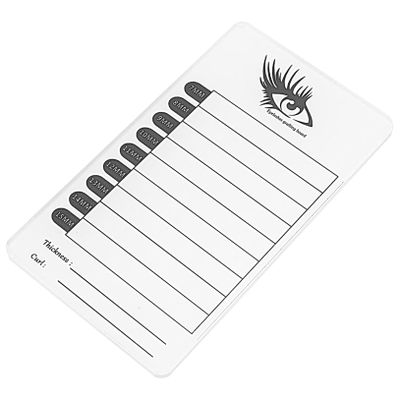 Angoily Eyelash Extension Supplies Eyelash Display Board Lash Storage Pallet Smooth Edges
