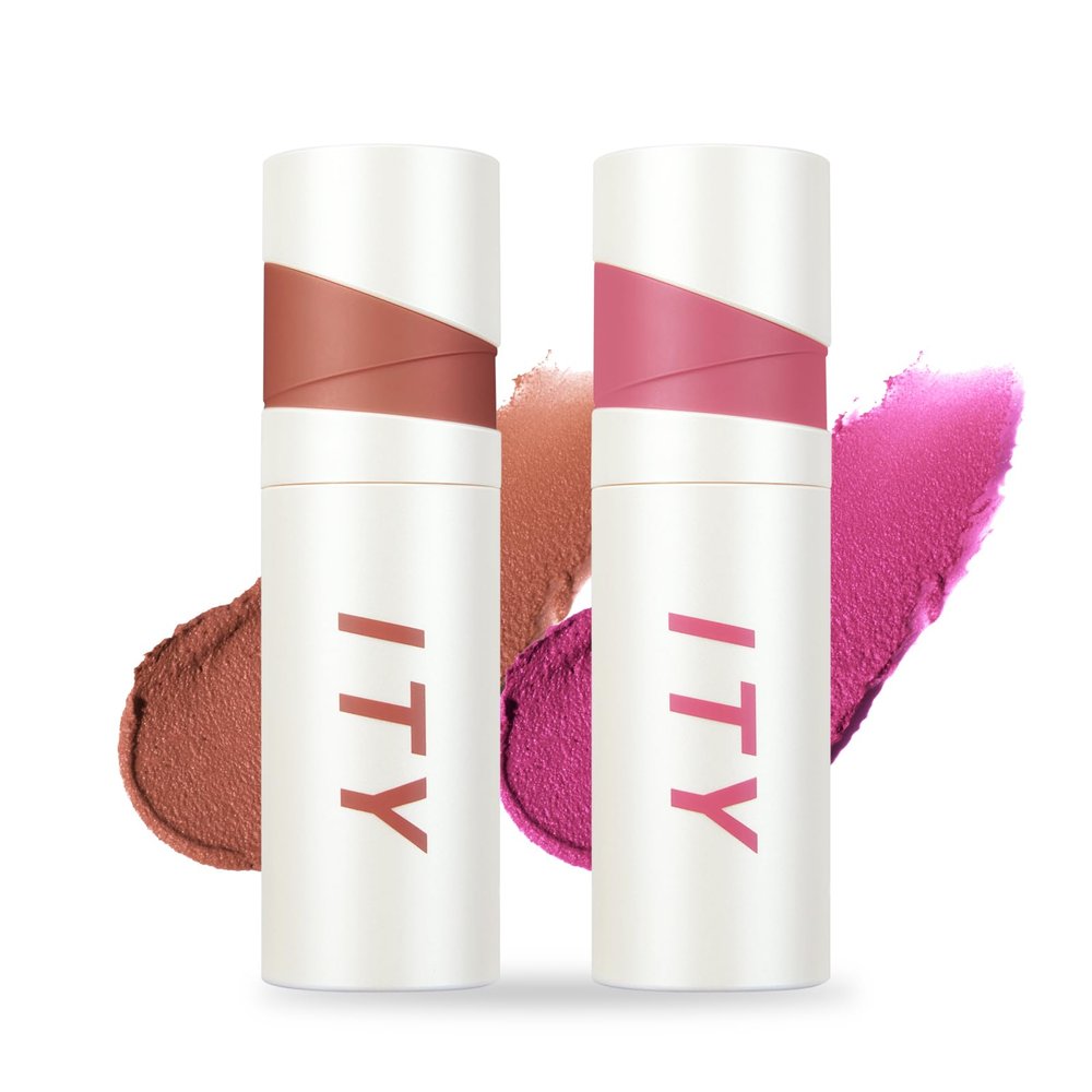 ITY Velvet Matte Finish Lip Stain-Mousse Textured Lip Clay, Conceals Lip Lines, Rich Pigment Lip Tint Lipsticks,2 Pack, 0.14 oz (4g) in Petal, Orchid