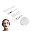 5 in1 DIY Mask Tool Set with Mixing Bowl, Silicone Brush, Soft Brush, Spatula, Measuring Cup Spoon for Face Masks view 1
