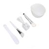 5 in1 DIY Mask Tool Set with Mixing Bowl, Silicone Brush, Soft Brush, Spatula, Measuring Cup Spoon for Face Masks view 4
