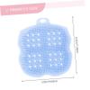 4 Pcs Silicone Scrub Brush Sponge Mittens Gloves Scalp Massager Exfoliating Glove Shower Scrubber for Body Dry Body Brush Silicone Scalp Brush Bath Head Frosted view 2