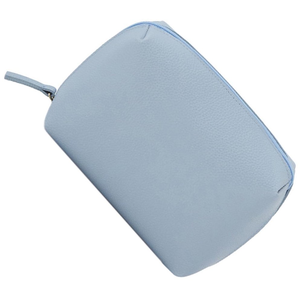 2pcs Cosmetic Bag Storage Bag Travel Accessories Make up Girl, Sky-blue, 15x10cm