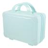 POPETPOP Small Portable Makeup Suitcase Mini Makeup Organizer for Travel Stylish Cosmetic Case Capacity for Jewelry and Accessories Blue view 1