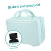 POPETPOP Small Portable Makeup Suitcase Mini Makeup Organizer for Travel Stylish Cosmetic Case Capacity for Jewelry and Accessories Blue view 4