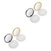 Balacoo 4 Pcs Powder Box Empty Box Makeup Powder Case Sponges Makeup Flour Container Loose Powder Compact Container Bulk Shampoo Makeup Blush Powder Puff Bottle As Travel Portable view 1