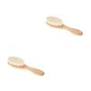 balacoo 2pcs Dense Wool Brush Curved Handle for Beard Care and Boys and Girls Bathing Natural Design for Grooming and Cleaning Soft and Comfortable Use view 1