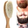 balacoo 2pcs Dense Wool Brush Curved Handle for Beard Care and Boys and Girls Bathing Natural Design for Grooming and Cleaning Soft and Comfortable Use view 2