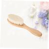 balacoo 2pcs Dense Wool Brush Curved Handle for Beard Care and Boys and Girls Bathing Natural Design for Grooming and Cleaning Soft and Comfortable Use view 3