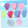 Balacoo 1 Set Gloves for Kids Shower Caps Kids Mittens Back Massage Glove Five Fingers Shower Gloves Protective Shower Hat Bath Gloves Lace Bath Cap Child Take a Bath view 3
