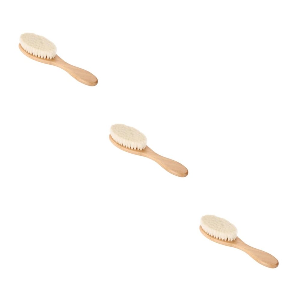 Balacoo 3pcs Mustache The Face Brush Wooden, As Shownx3pcs